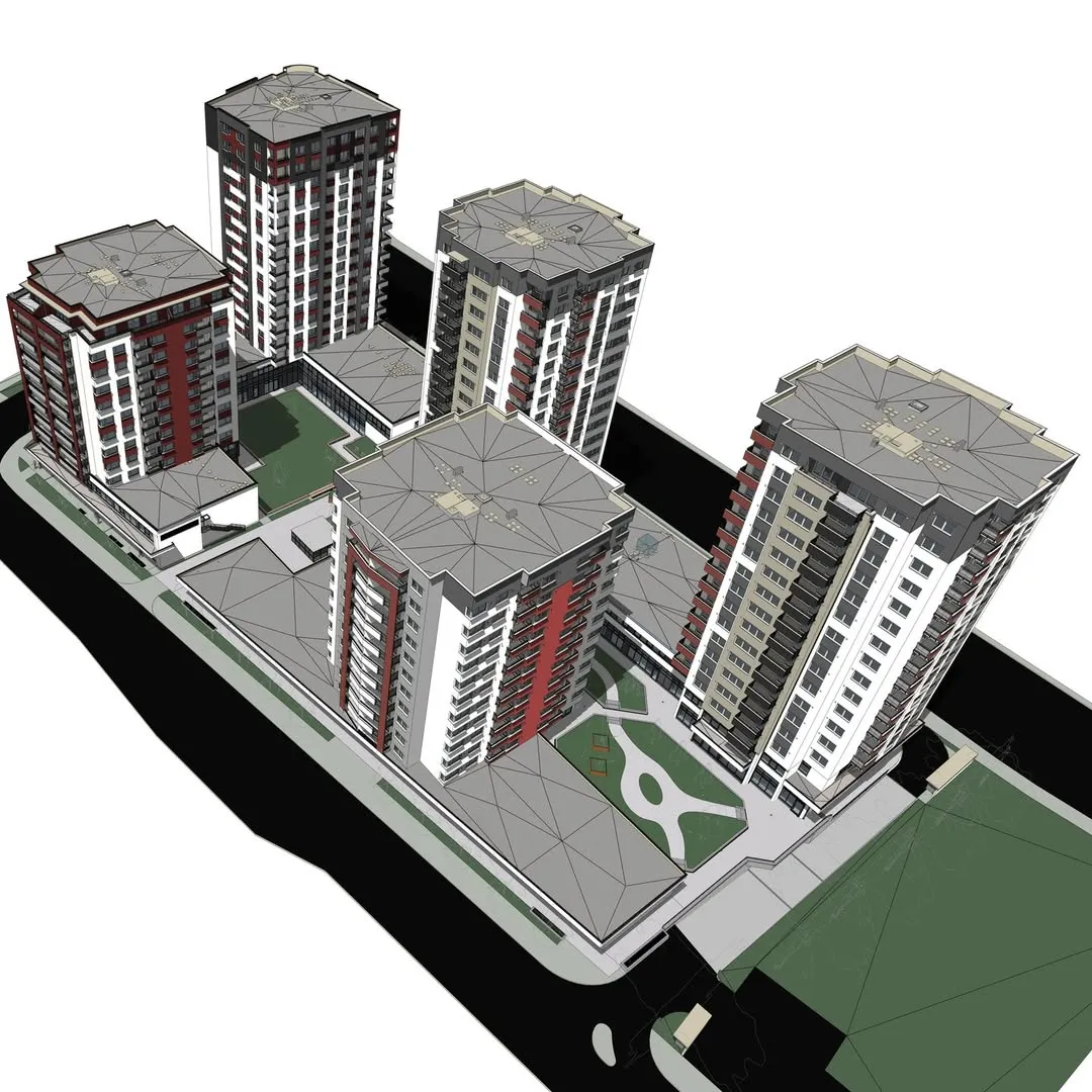 Letecký pohľad z opačnej strany